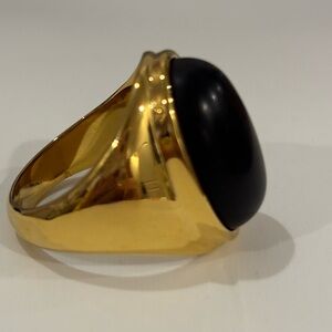 Victoria Emerson Venti Ring, Black, Size 9